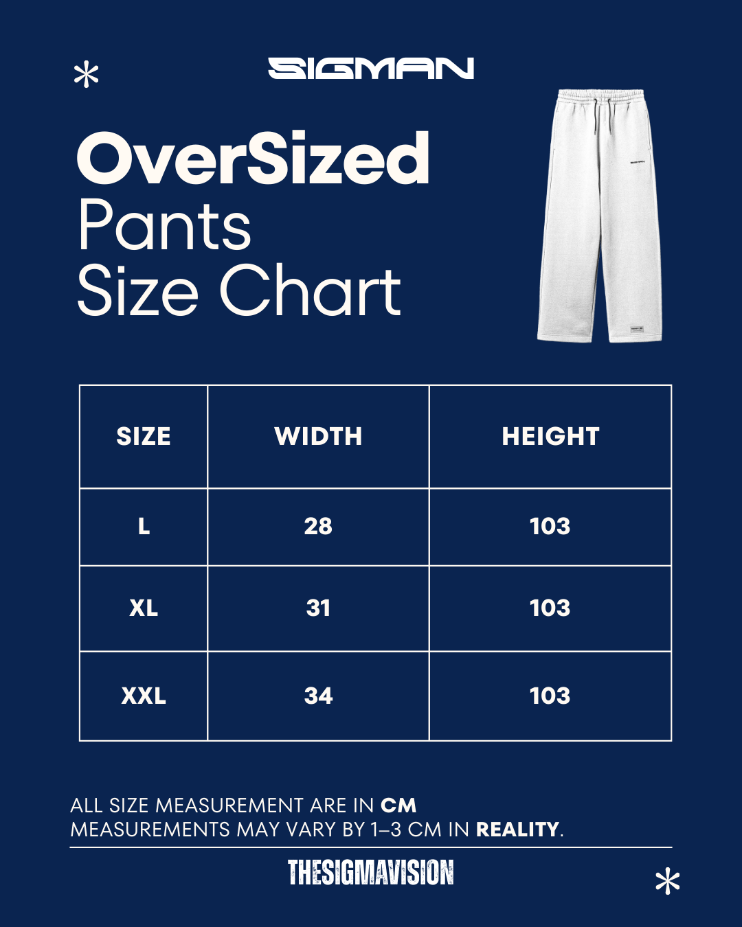 Wide Leg Sweatpants - Sigman Product